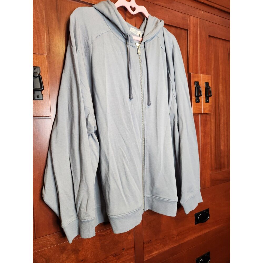 Barefoot Dreams Malibu Collection Lux Lounge Gray Hoodie Women's Size 2X NWT! - Picture 3 of 8
